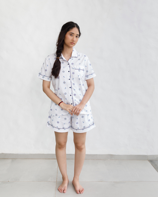 Anchor Shorts Set
