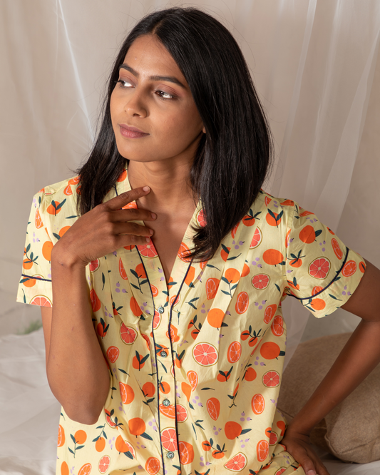 Grapefruit Paloma Pyjama Set